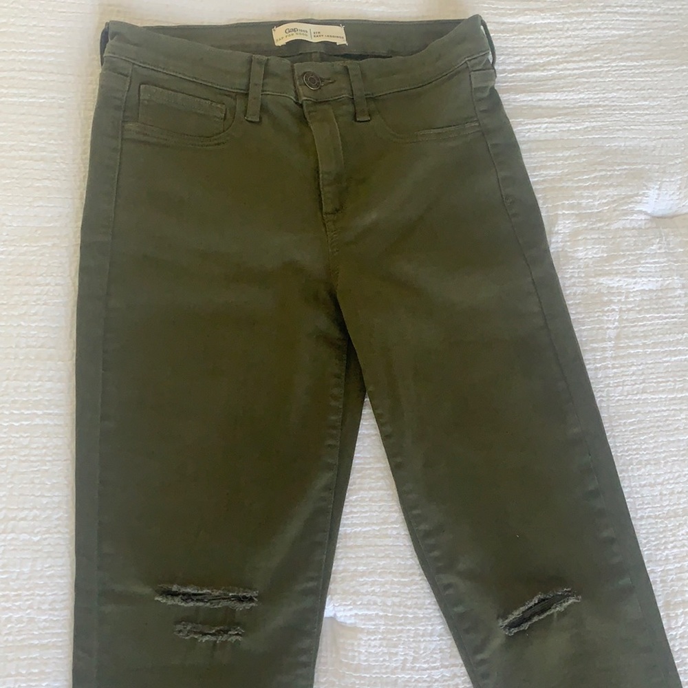 Dark Green Jeans